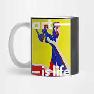 Woman high heels Popart Mug